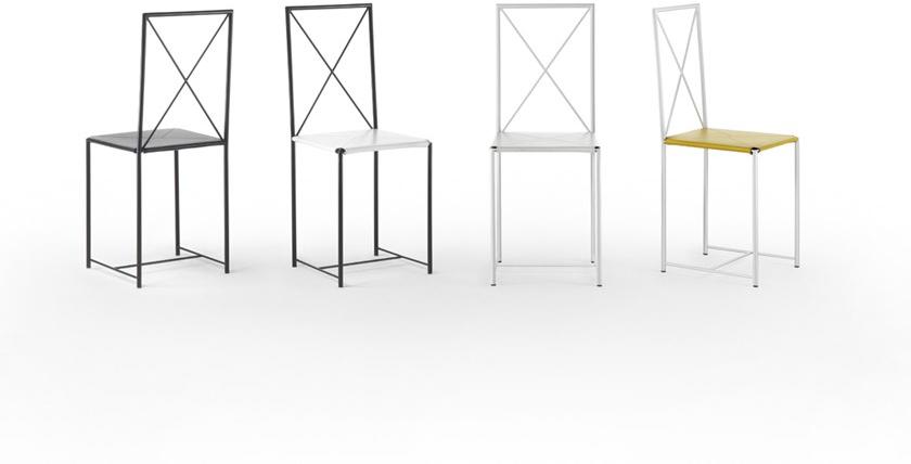 Flexform Металлический стул с открытой спинкой Moka sun-id-1463162 - Вид №1