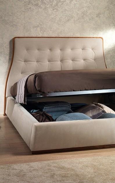 Carpanelli Кровать-контейнер двуспальная с мягким изголовьем Original lifestyle Le23g - Вид №4