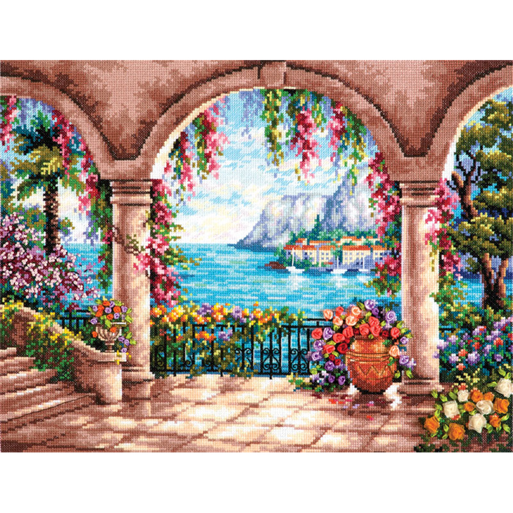 082-02 Адриатика Набор для вышивания Чудесная Игла 40 х 30 см Чудесная игла 