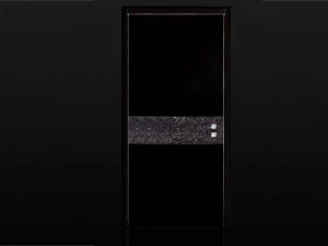 Ercole Распашная темная бронедверь из смолы