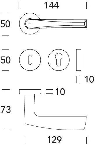 Reguitti Ручка Замак на розе Golf Aj15mr81635 - Вид №2