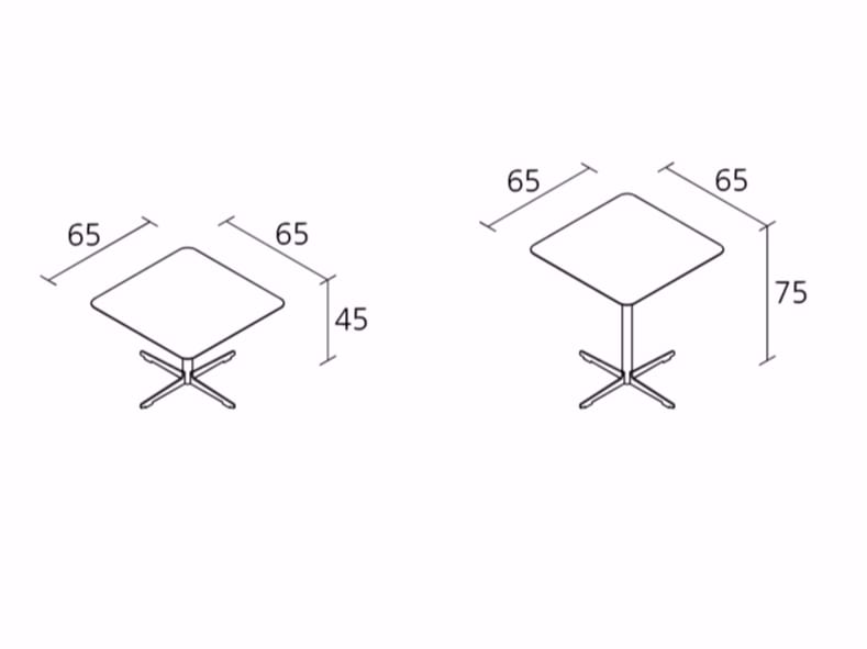 Квадратный журнальный столик Alias Cross Table ARCH-00094423 - Вид №3