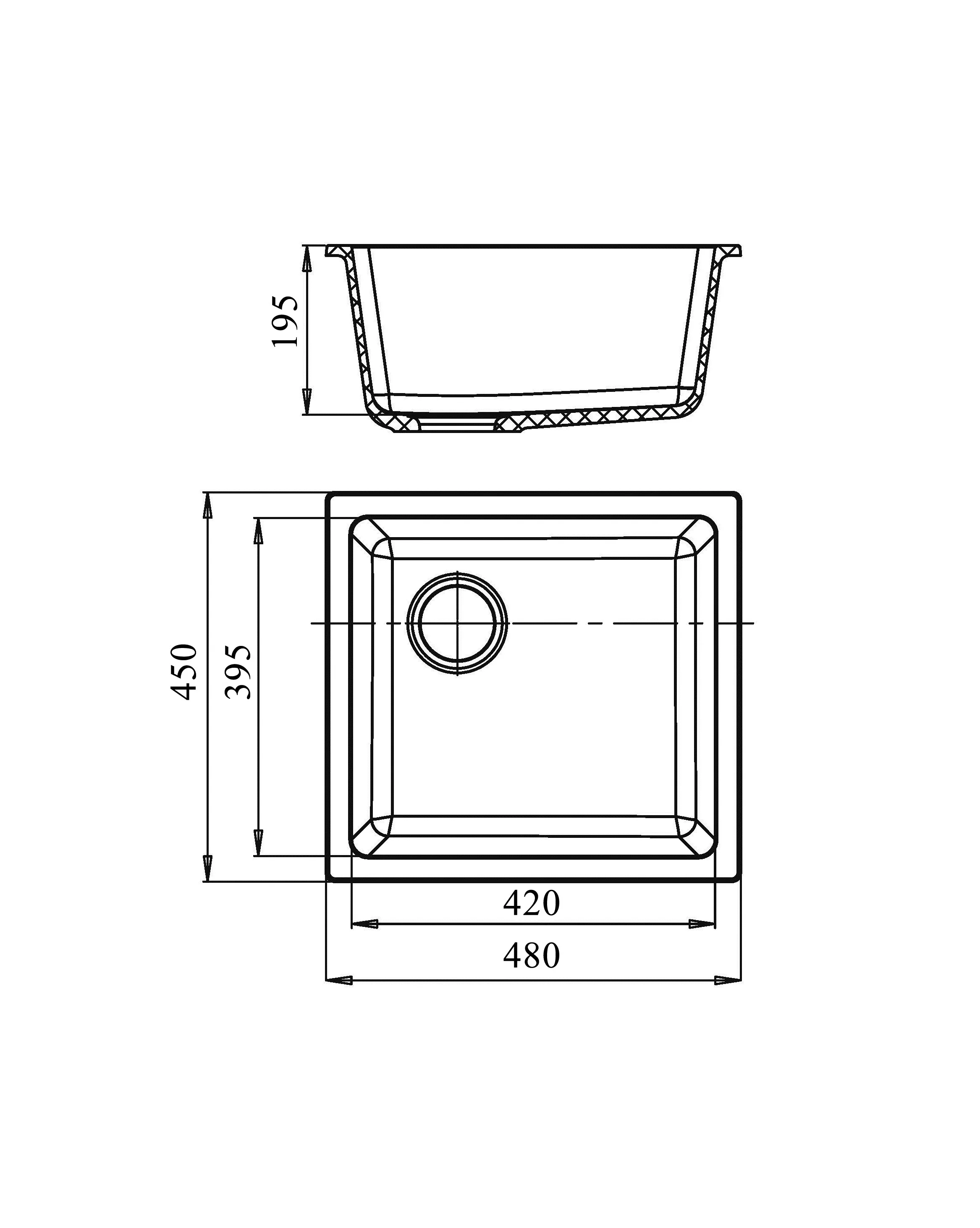 Кухонная мойка 4540 GRANFEST Ewigstein - Вид №1