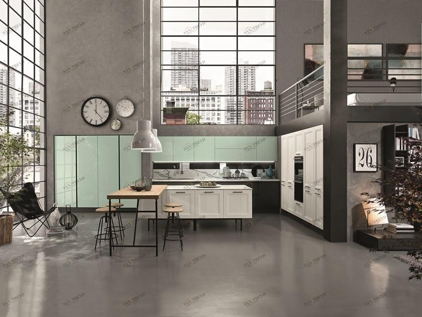 Febal Casa Модульная кухня с островом с ручками sun-id-1395495