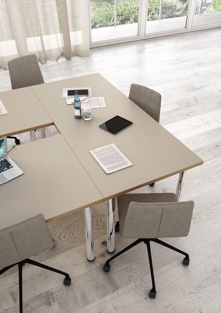 Leyform Прямоугольный стол из ламината и стали Arno 1626 - Вид №2