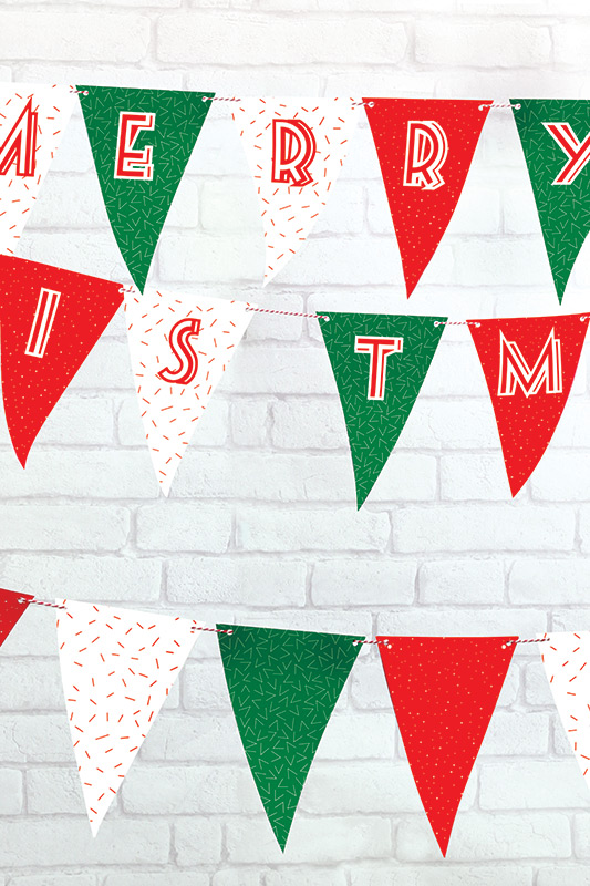 Гирлянда для вечеринки Christmas Doiy DYFLAGSXM - Вид №2