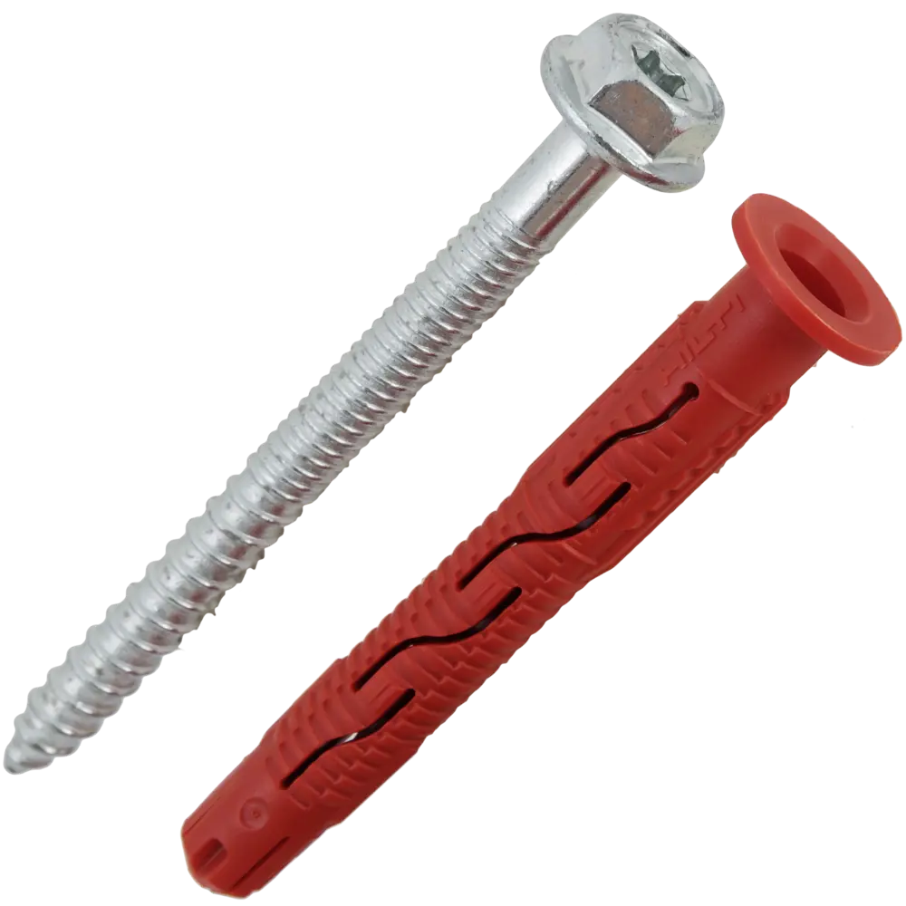 Дюбель фасадный Hilti HRD-H 10x80 мм нейлон/оцинкованная сталь цвет красный 20 шт. 82656583 STLM-2004299  - Вид №1