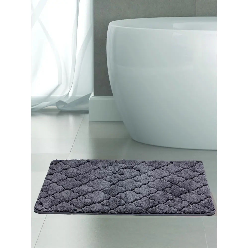 Коврик для ванной Bath Plus Лана 70x120 см цвет фиолетовый 82179593 STLM-2052748 - Вид №5