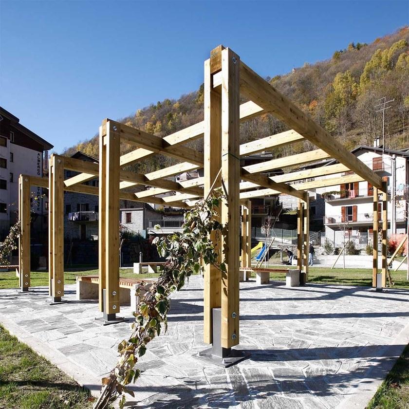 INDUSTRIA LEGNAMI TIRANO Деревянный навес / пергола Ilt montana legno sun-id-1396246 - Вид №1