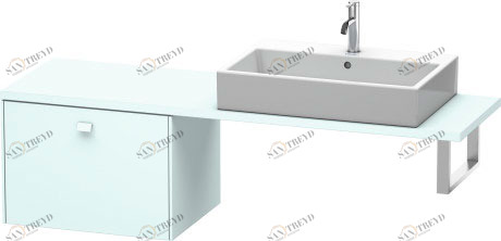 BR512300909 Brioso Шкафчик для компактной консоли Светло-голубой матовый декор Duravit