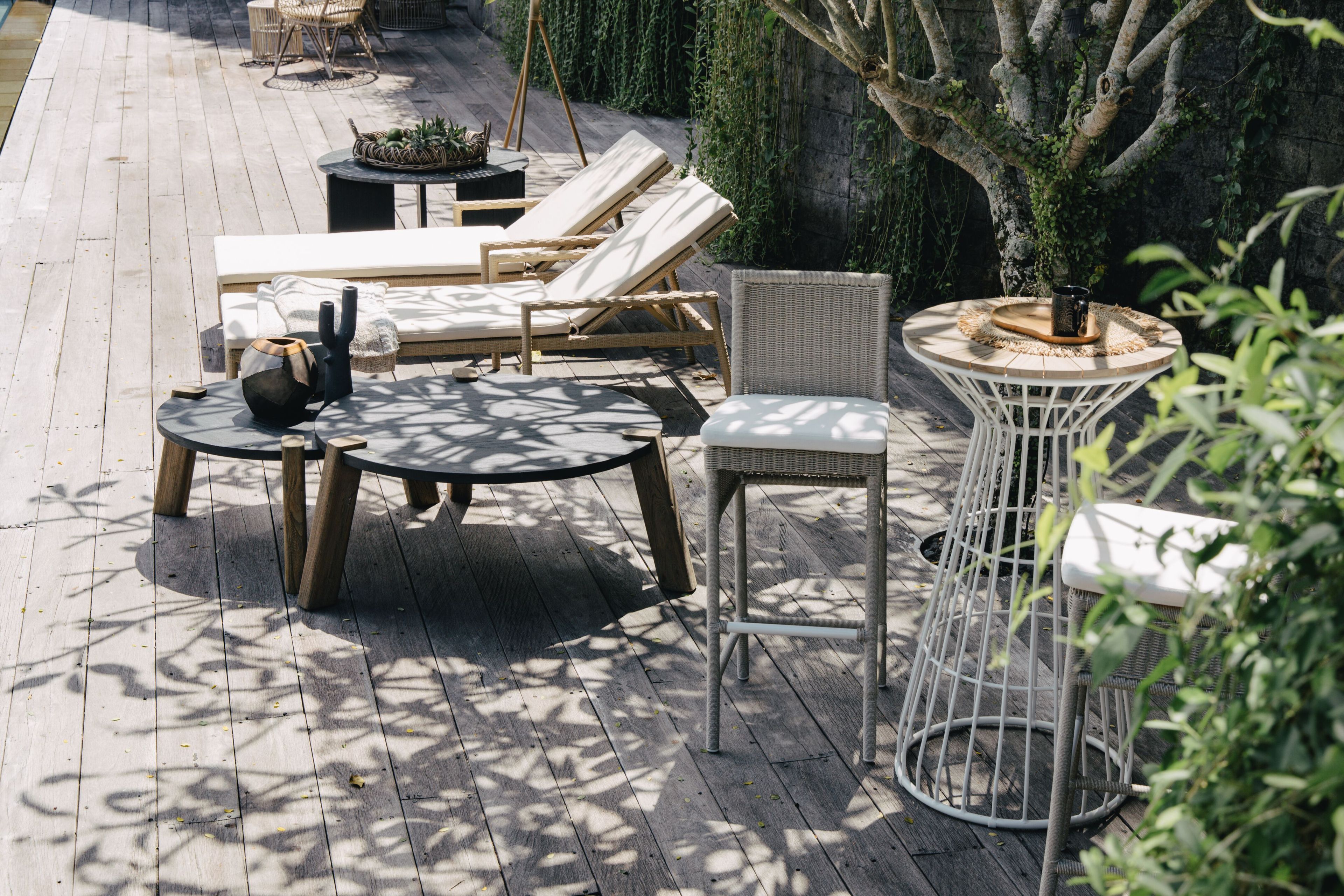 Высокий тканевый садовый стул со спинкой cbdesign Iris ARCH-00112970 - Вид №2