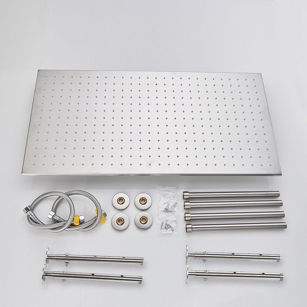 Прямоугольная насадка для душа из нержавеющей стали Fontana Showers FS145193 / FS145194 ARCH-00011240 - Вид №6