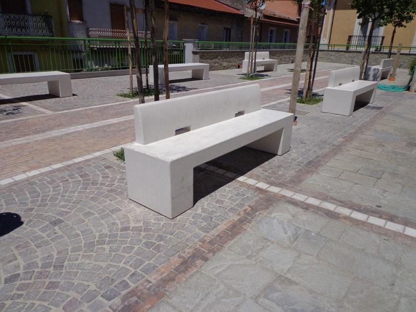 Manufatti Viscio Скамья из композитного материала в современном стиле со спинкой  Cc 25  - Вид №7