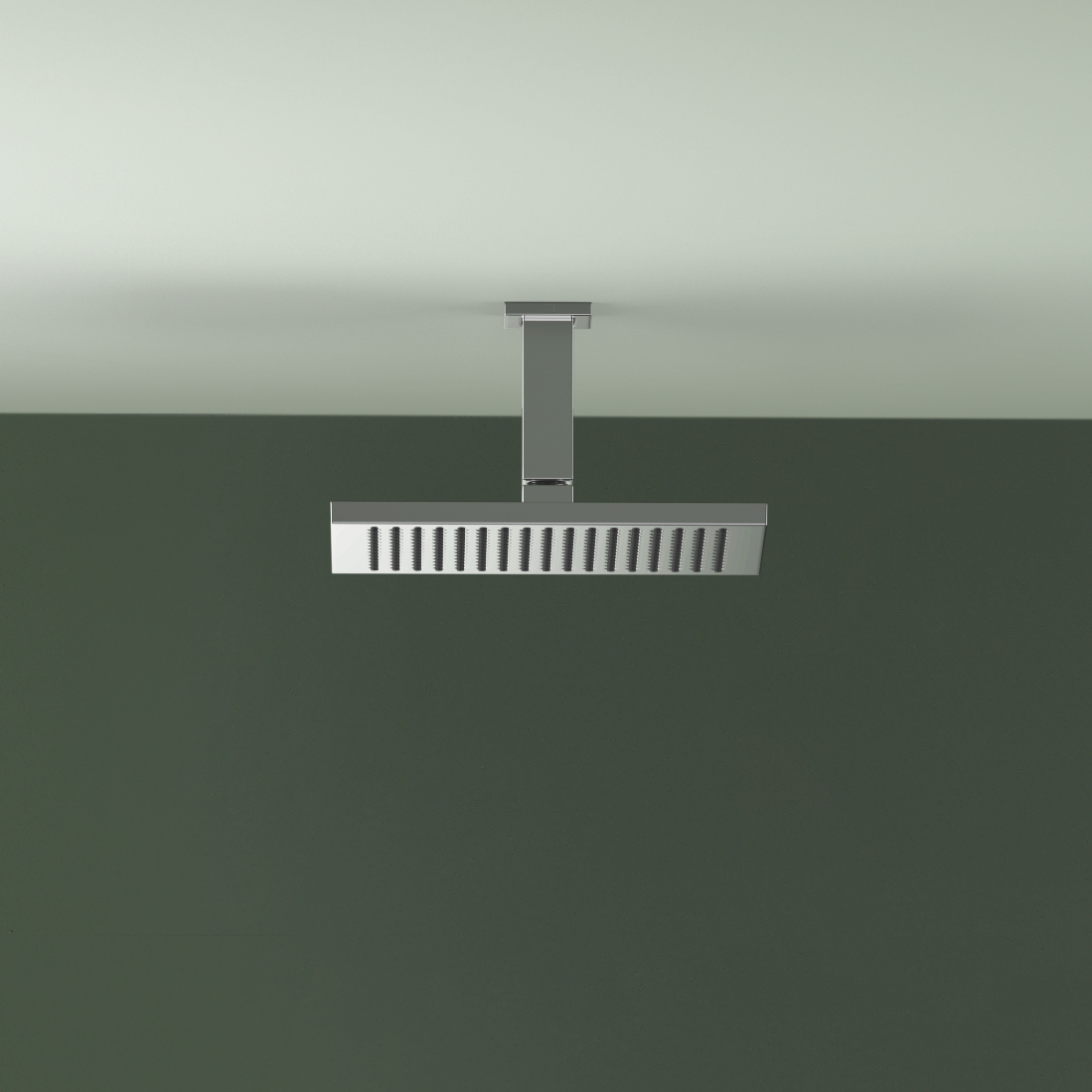 Тропический душ с потолочным креплением 300 x 240 мм - Матовый хром DornBracht 28775980-93 - Вид №1