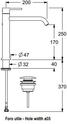 GUGLIELMI Смеситель для умывальника, однорычажный Sprint sun-id-1435111 - Вид №17