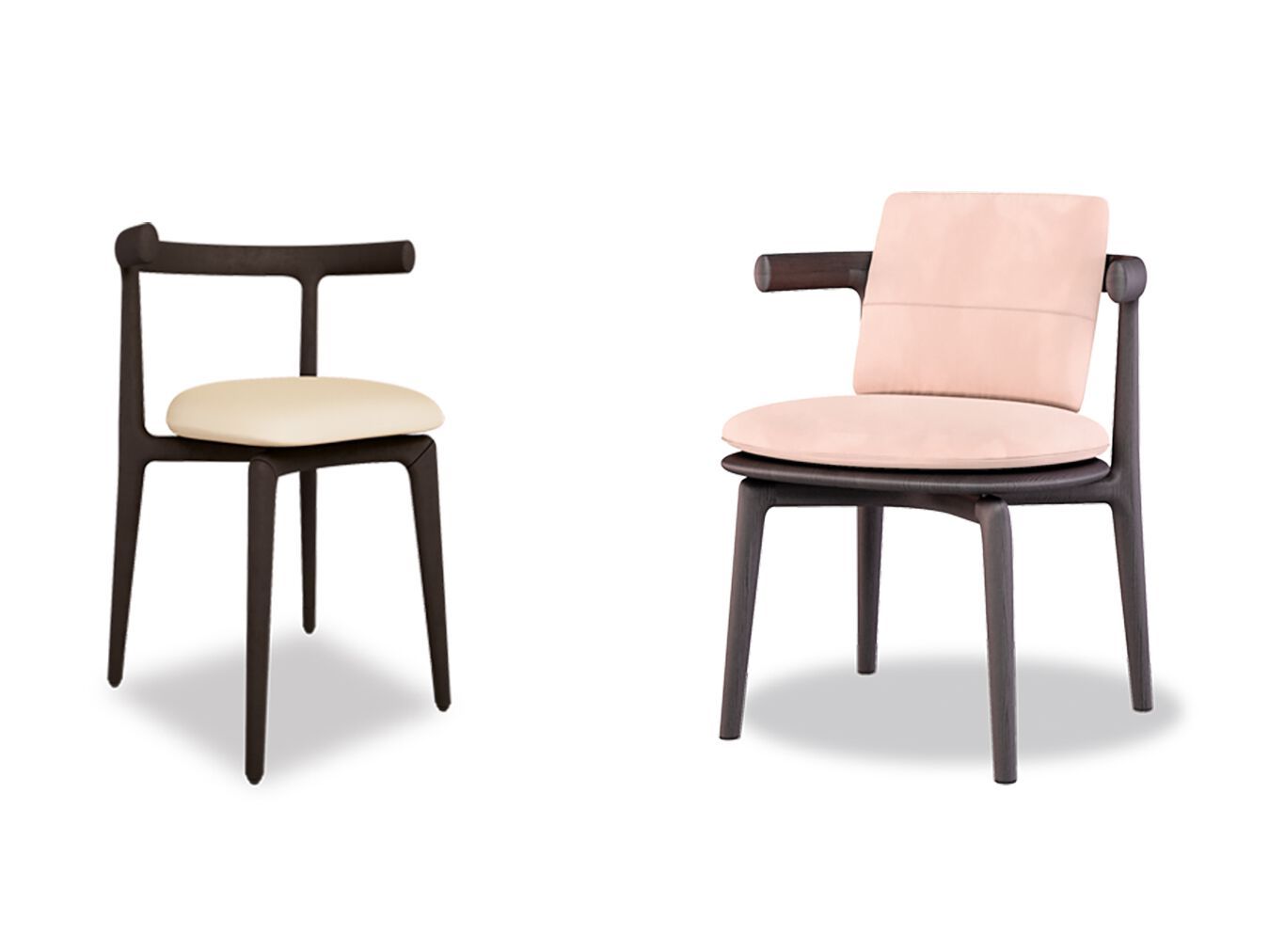 Стул из массива дерева с мягким сиденьем Baxter Himba ARCH-00043488 - Вид №3