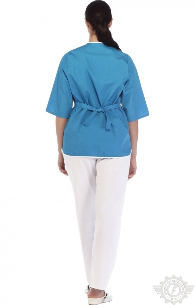 66180 Куртка "Сервис" темно-голубая  Медицинская одежда  размер 48/158-164 Спецодежда  - Вид №7