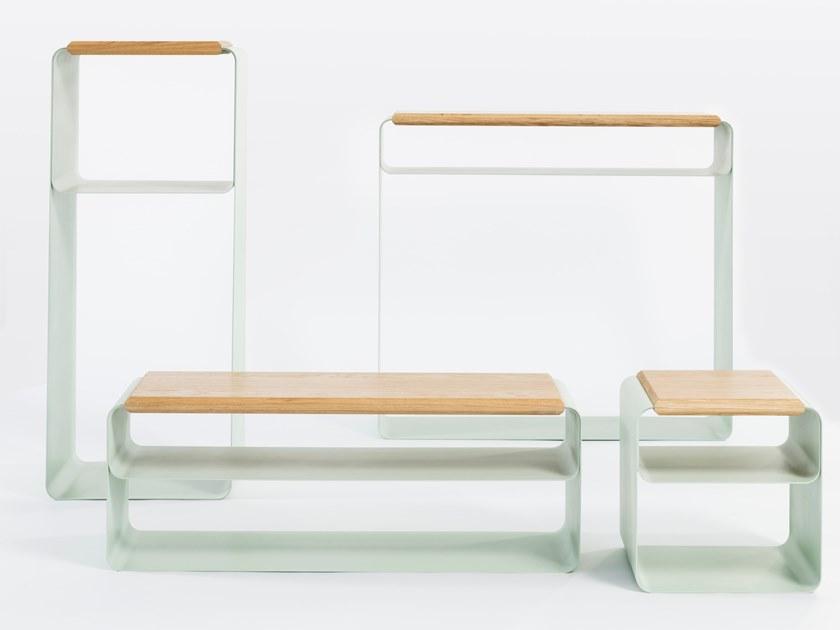 Medulum Низкая табуретка из лакированного металла Vodo Vo.sg  - Вид №1