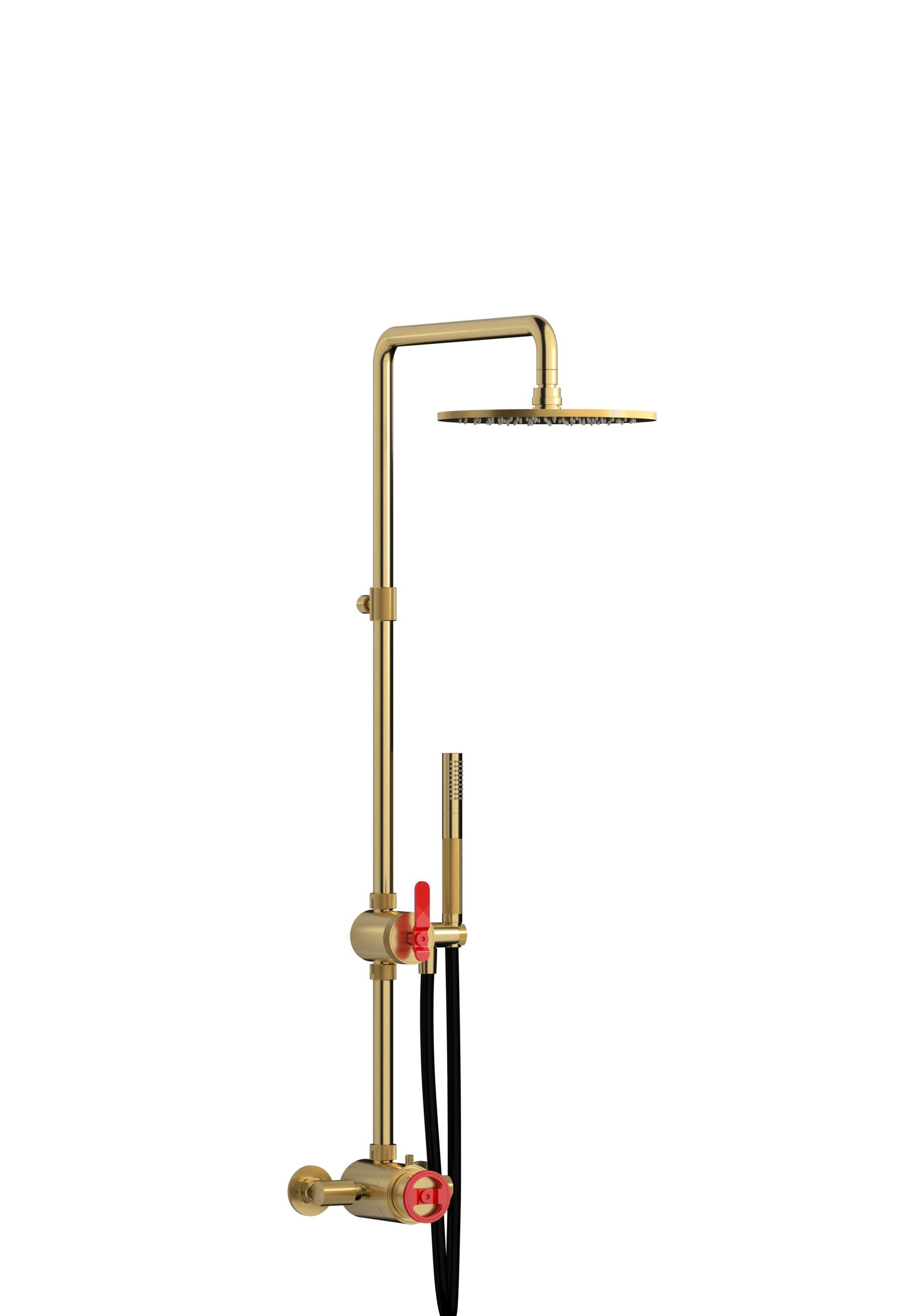 Настенная термостатическая душевая колонна с ручным душем IB Bold ARCH-00071043 - Вид №16