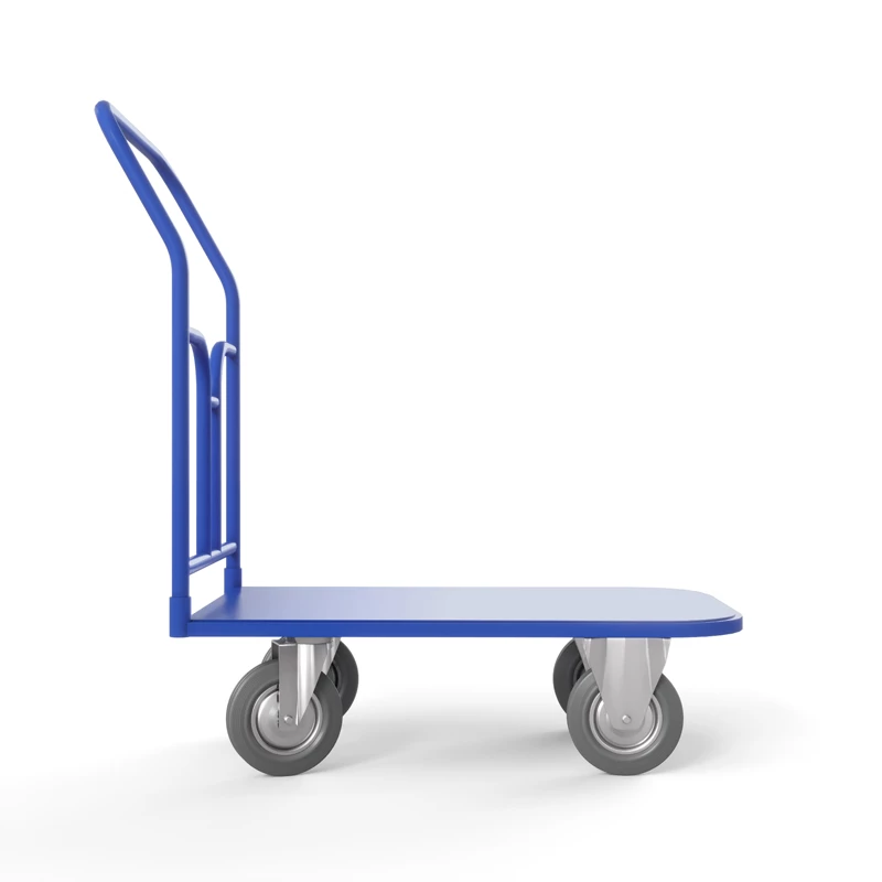 Тележка платформенная ТПТ (г/п 400 кг, 900x600 мм, колеса серая резина 160 мм) Верстакофф 65-8877 - Вид №1