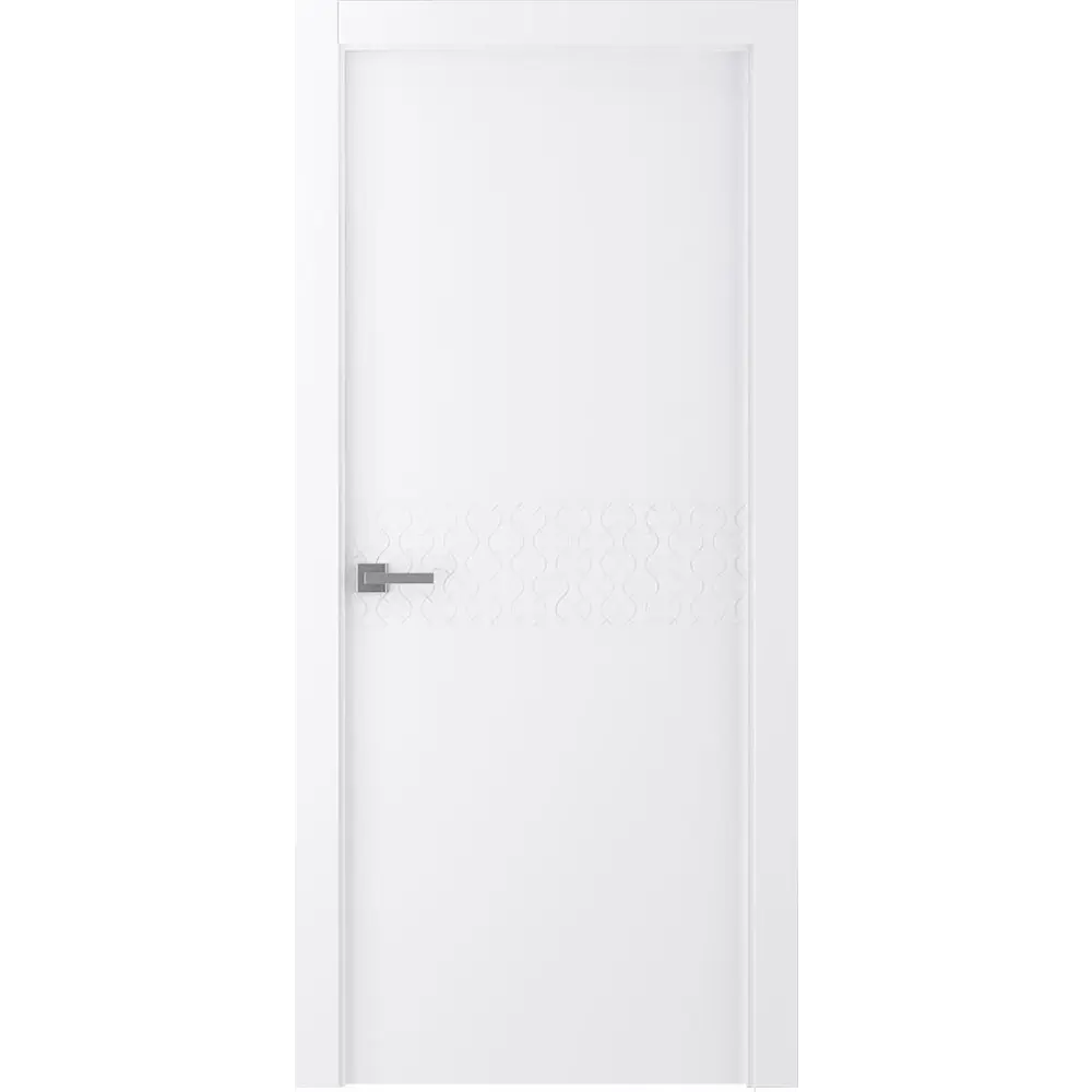 Дверь межкомнатная Форса глухая CPL цвет белый 80x200 см (с замком) BELWOODDOORS STLM-2110546 - Вид №1