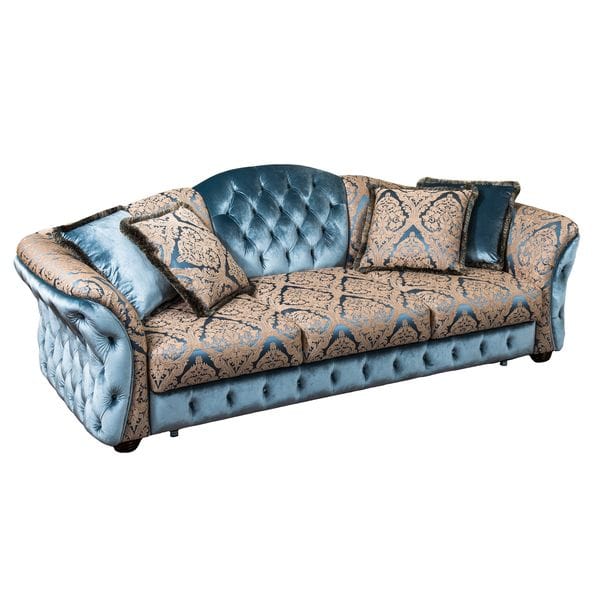 Диван Bellissimo прямой голубой с бежевым UNICO ДИЗАЙНЕРСКИЕ 248920 Голубой;бежевый  - Вид №1