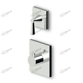 ZB2659 - R97820 - R97821 Встраиваемый термостатический смеситель для душа 1/2 "с запорным вентилем. Zucchetti Bellagio 