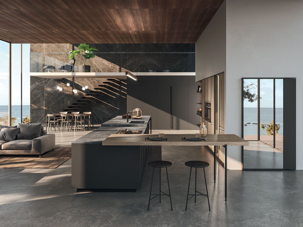Встроенная кухня с островом Arrital Ak_07 ARCH-00035308 - Вид №6