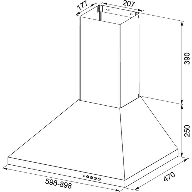 Вытяжка  FDL 665 XS Franke Gavia FDL 665 XS Нержавеющая сталь  - Вид №1