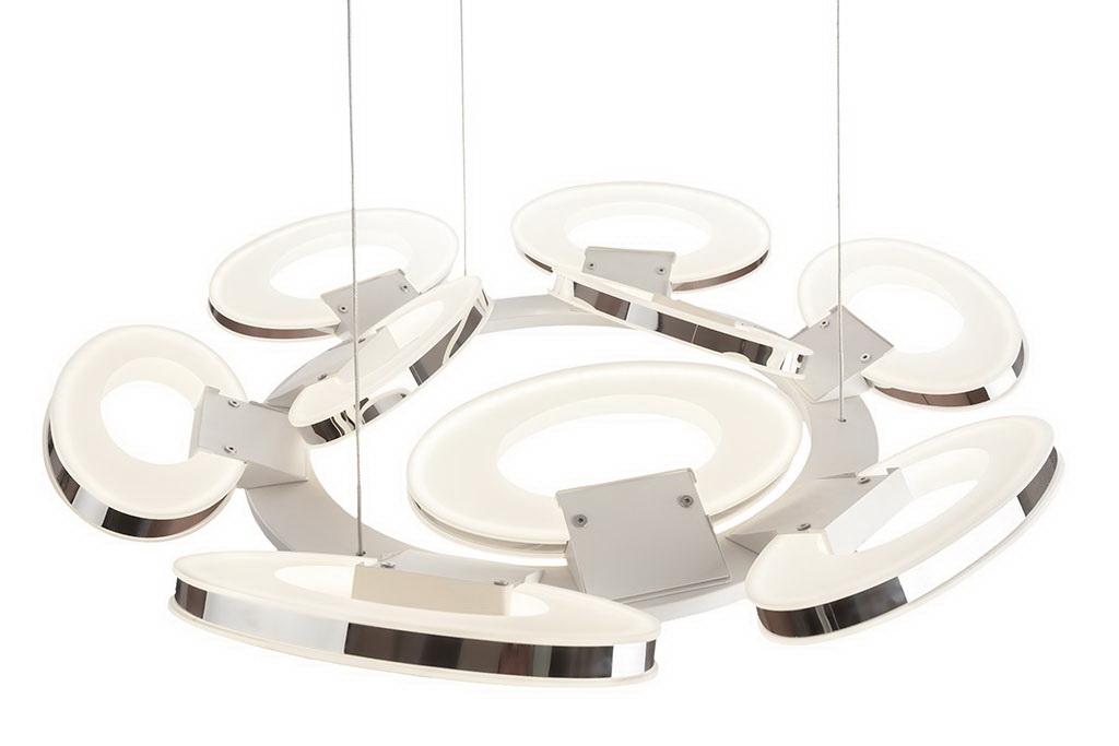 Подвесная люстра IDLamp Celia 399/9-LEDWhitechrome IDLAMP ДИЗАЙНЕРСКИЕ, CELIA 185415  - Вид №1