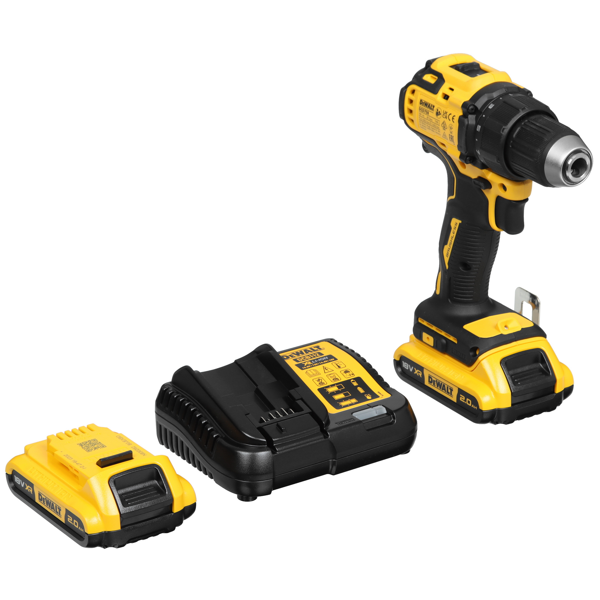 Дрель-шуруповерт DeWalt DCD708D2T-QW XR FLEXVOLТ 18/54V 5440962 STDN-0086201 - Вид №1