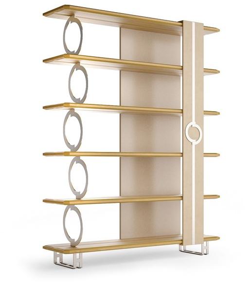 Caroti Открытый отдельно стоящий двухсторонний деревянный книжный шкаф в современном стиле Concept Art.173 - lift - Вид №1