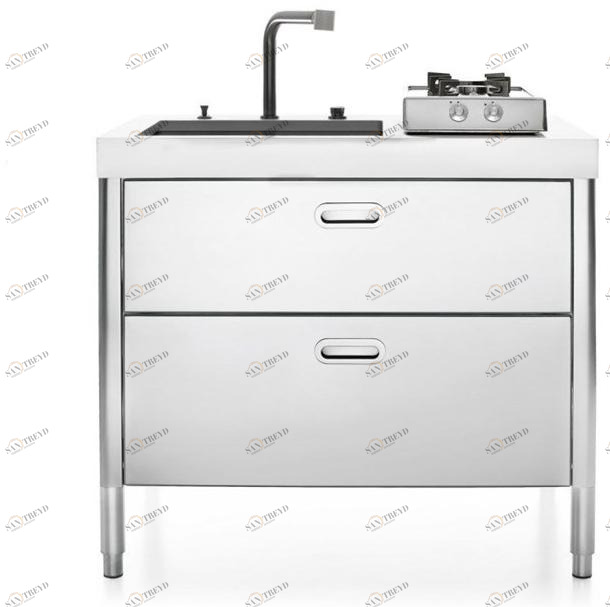 ALPES-INOX Отдельностоящий кухонный модуль из нержавеющей стали Liberi in cucina sun-id-1382064