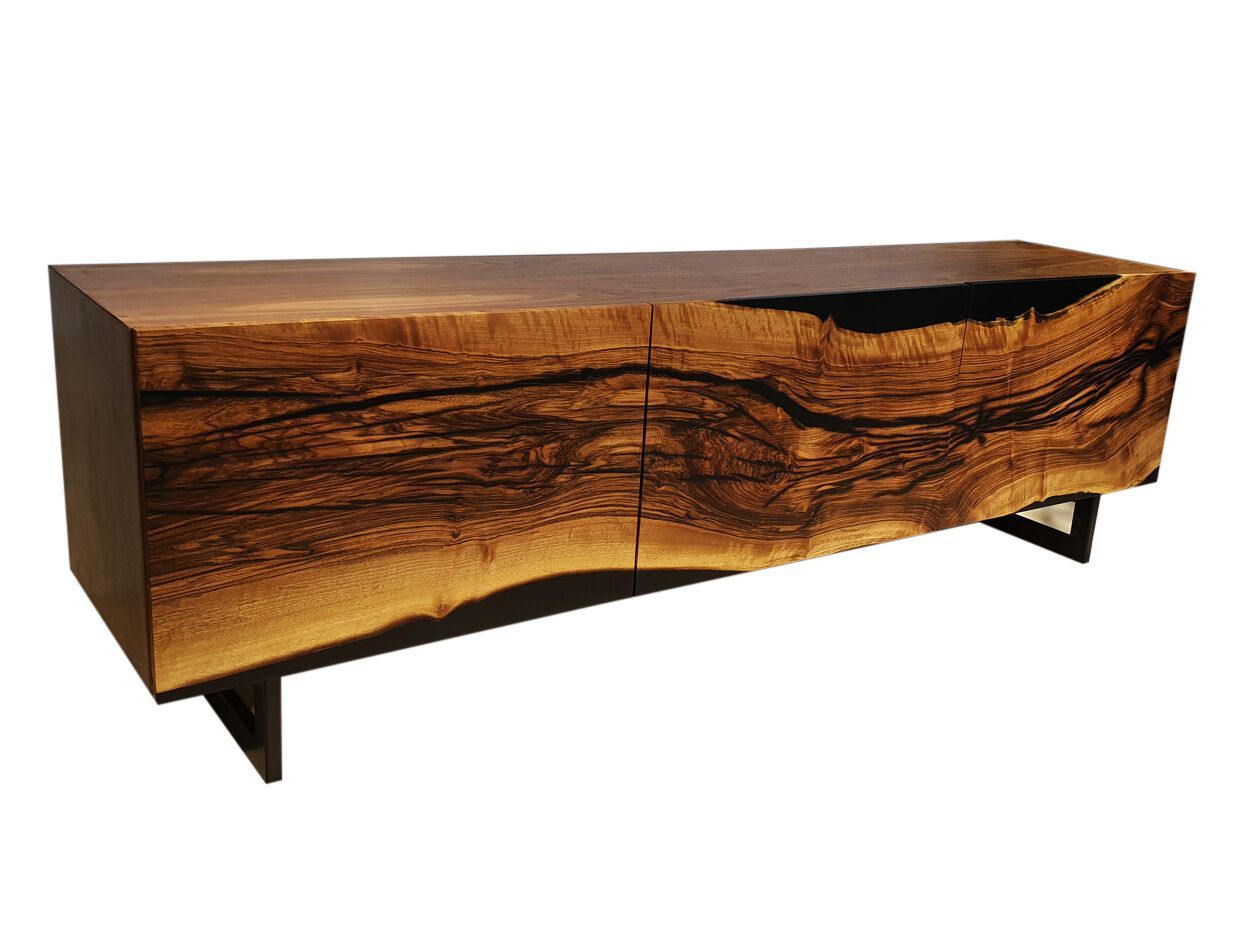 Мебель для телевизора из смолы и орехового дерева Legnor LEG2408786 ARCH-00070850