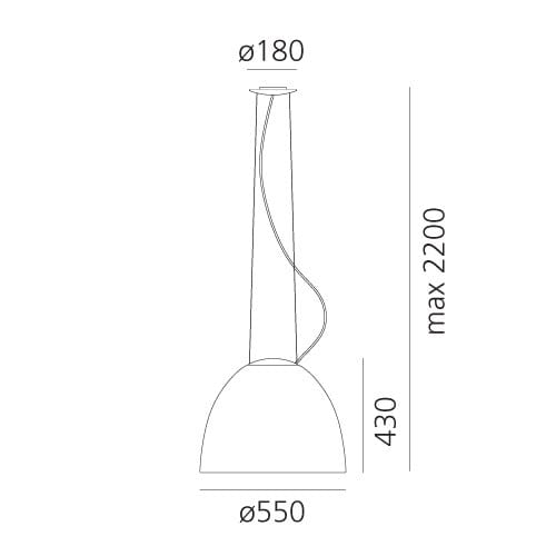 Алюминиевый подвесной светильник Artemide ARCH-00151321 - Вид №3