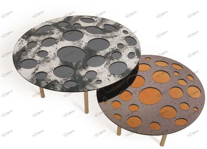 JCP UNIVERSE Низкий круглый металлический журнальный столик sun-id-1471855