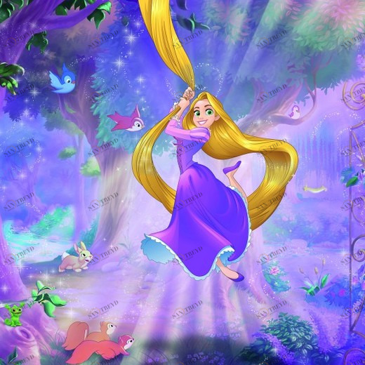 8-451-Rapunzel Фотообои Komar Disney 3.68х2.54 м 8451RAPUNZEL