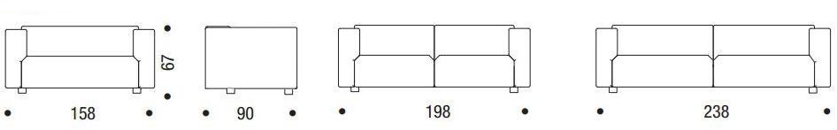 MDF Italia Съемный тканевый диван sun-id-1478545 - Вид №2