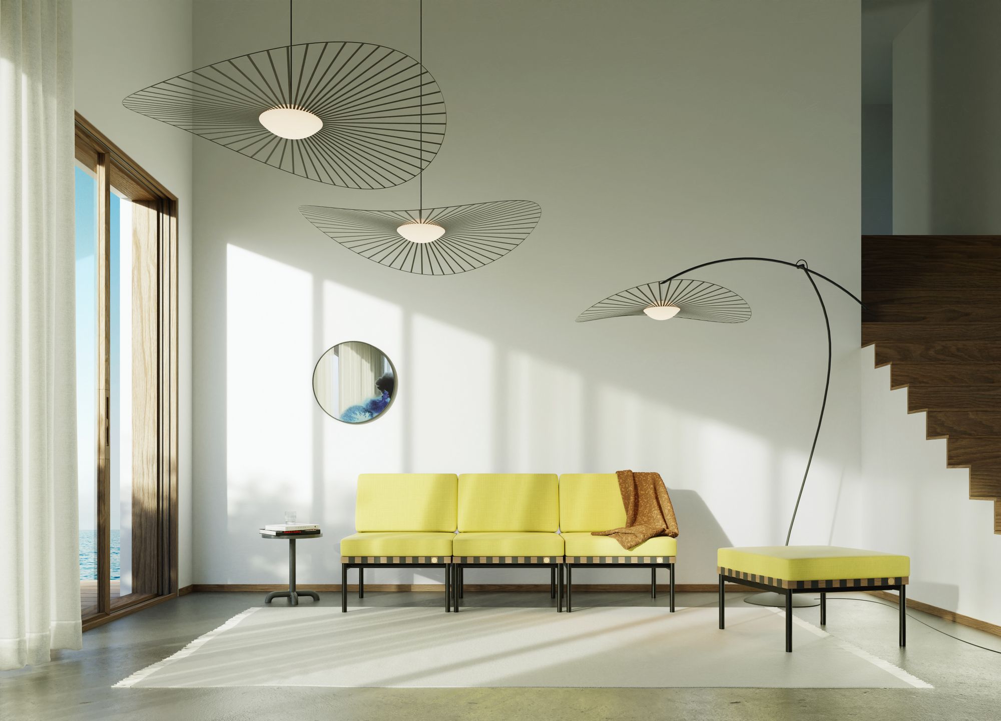 Светодиодная дуговая лампа из стекловолокна с регулируемой высотой Petite Friture Vertigo Nova ARCH-00093913 - Вид №1