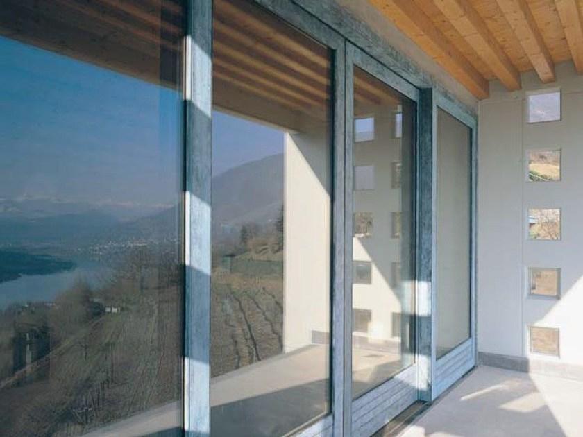 CARMINATI SERRAMENTI Подъемно-раздвижная французская дверь из дерева-бронзы Alu 90 bronze sun-id-1386726 - Вид №1