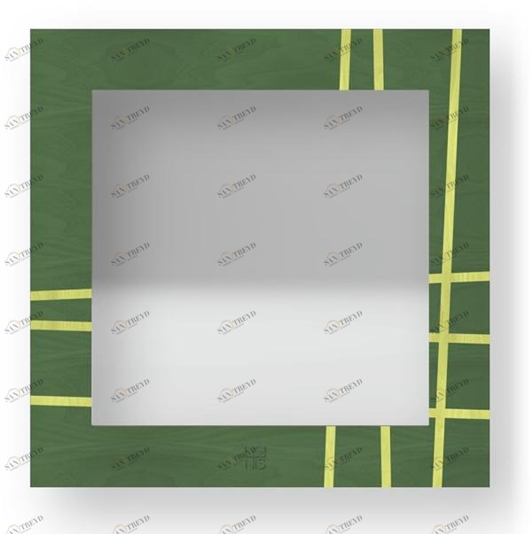 LIGNIS® Квадратное настенное зеркало в раме Dolcevita lines 12.033