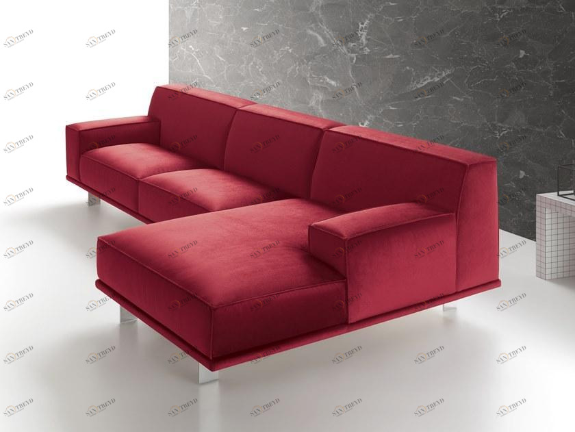 Felis 4-х местный тканевый диван с шезлонгом Evergreen sun-id-1360870