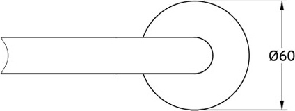 ELE 024 Штанга для полотенца 70 cm ELLUX Elegance - Вид №1