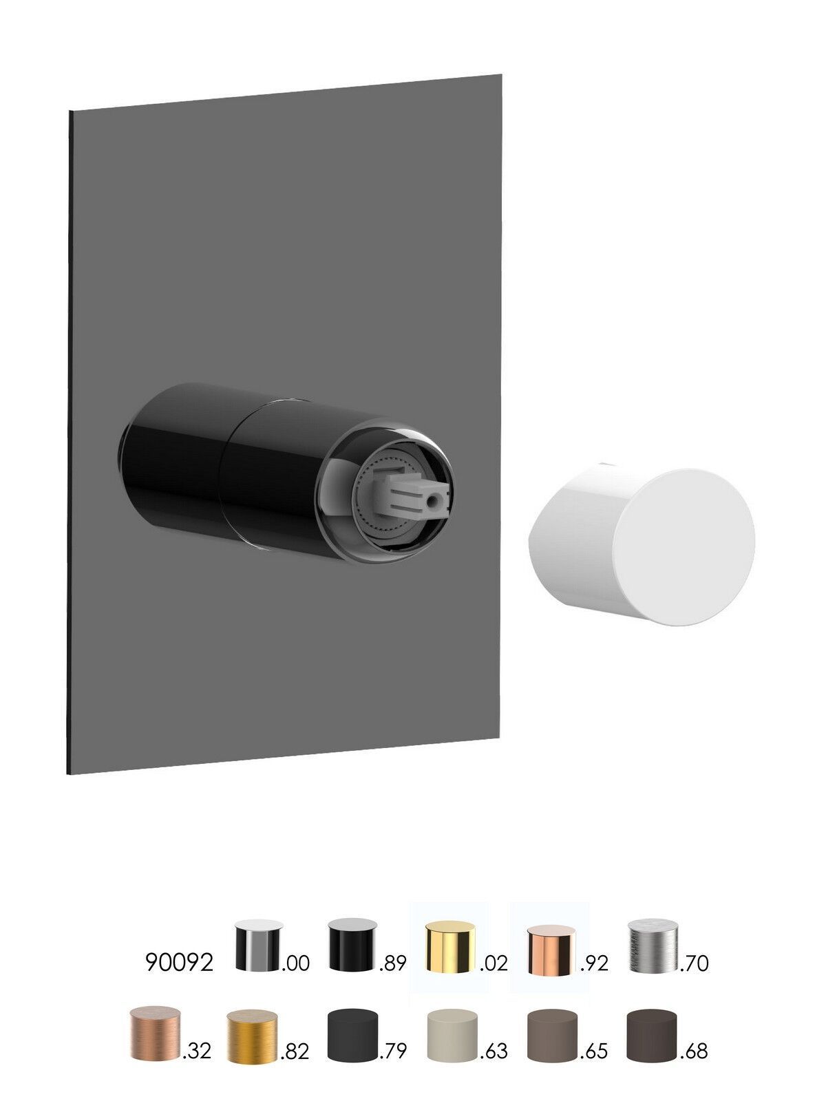 Однорычажный смеситель для душа с пластиной Rubinetterie Frattini NARCISO S 78521S ARCH-00016448 - Вид №6