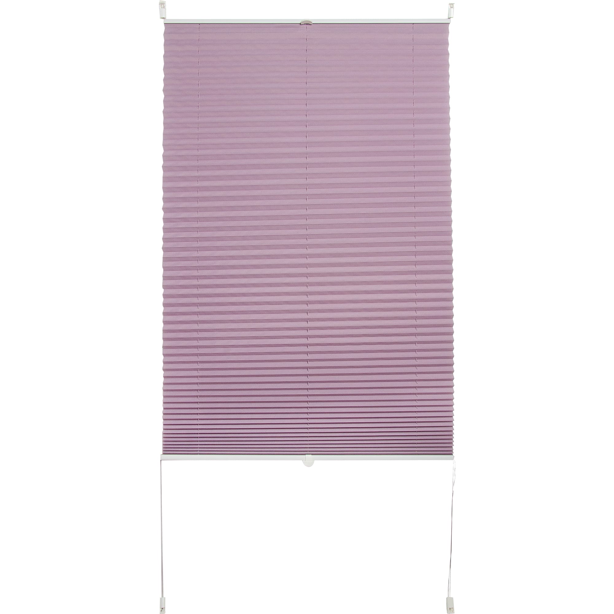 82057313 Штора плиссе «Плайн», 80х160 см, текстиль, цвет сиреневый Santreyd  - Вид №1