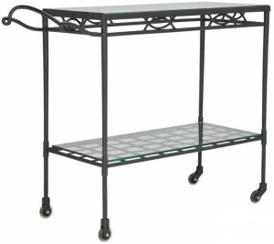 JANUS et Cie Садовая тележка из нержавеющей стали и стекла Amalfi