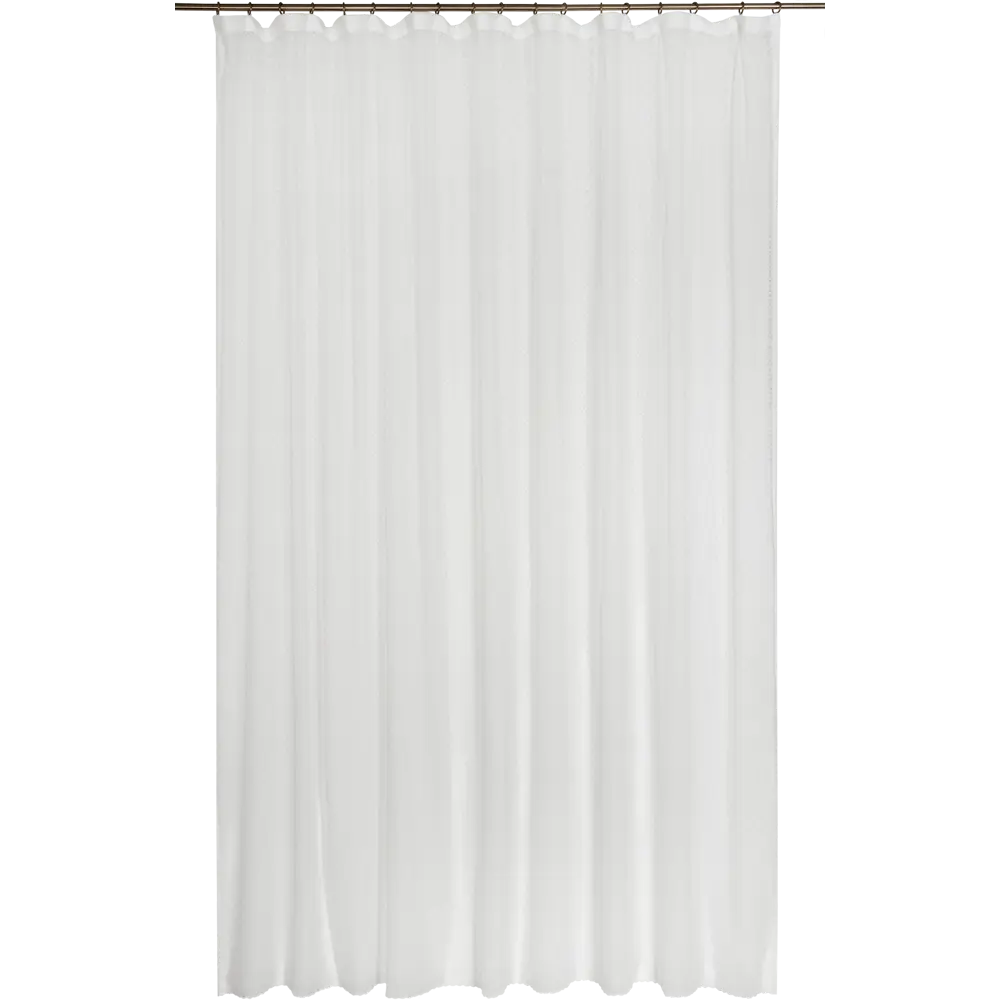 Тюль на ленте Орнамент 250x260 см полиэстер геометрия цвет экрю AMORE MIO STLM-2055231 - Вид №1