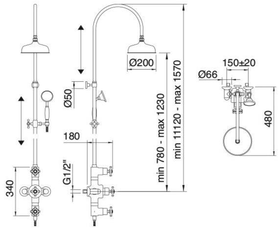 Rubinetterie Treemme Old italy  4496  - Вид №4