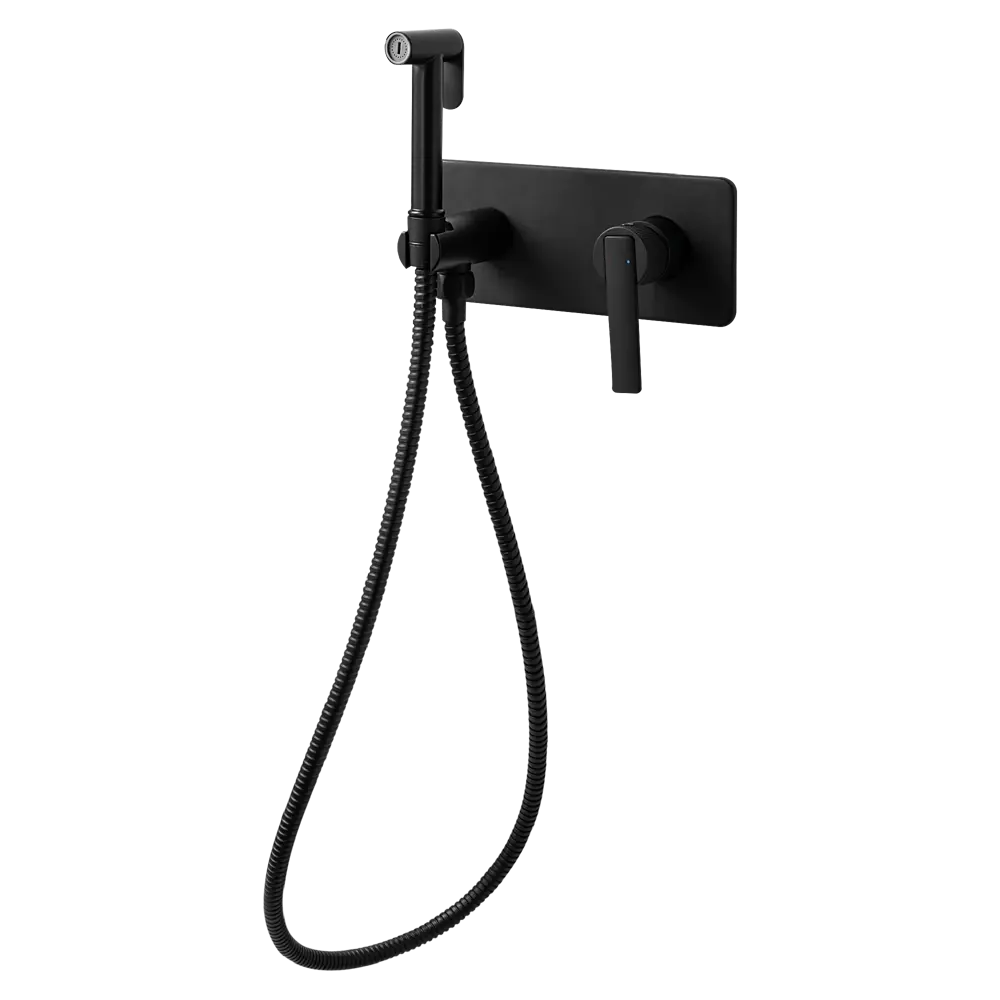 Гигиенический душ KONSENSA Теано набор со смесителем цвет черный матовый STLM-2198633