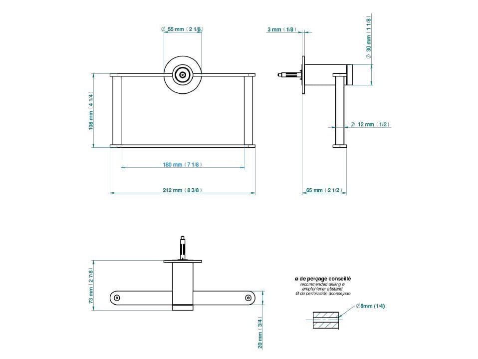 Держатель для полотенец THG Paris ZOOM.12 ARCH-00148911 - Вид №2